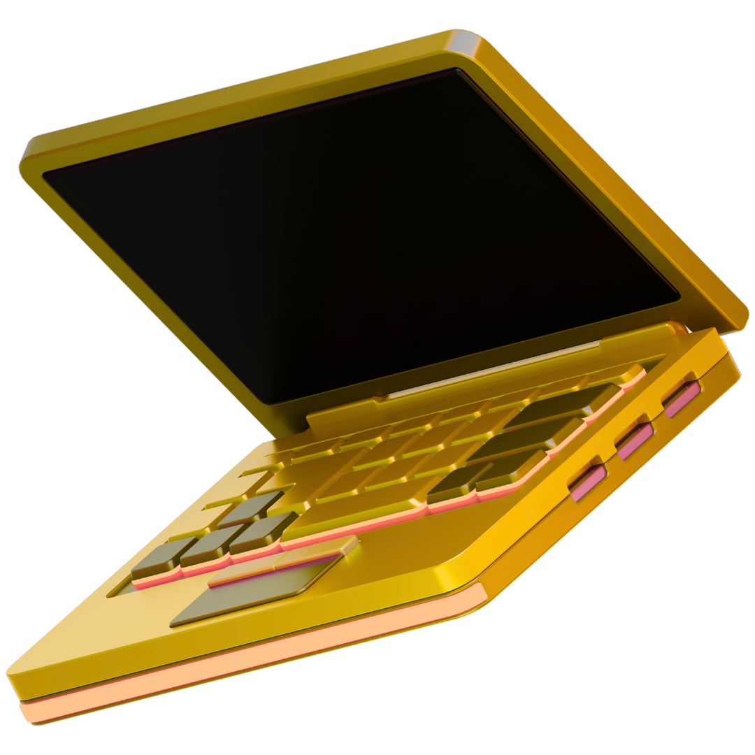 Asset 3D Crehacktive — ordinateur portable