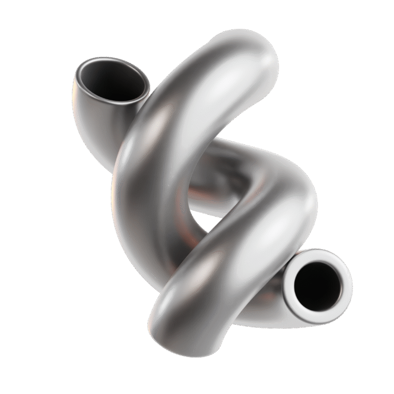 Asset 3D chromé Crehacktive