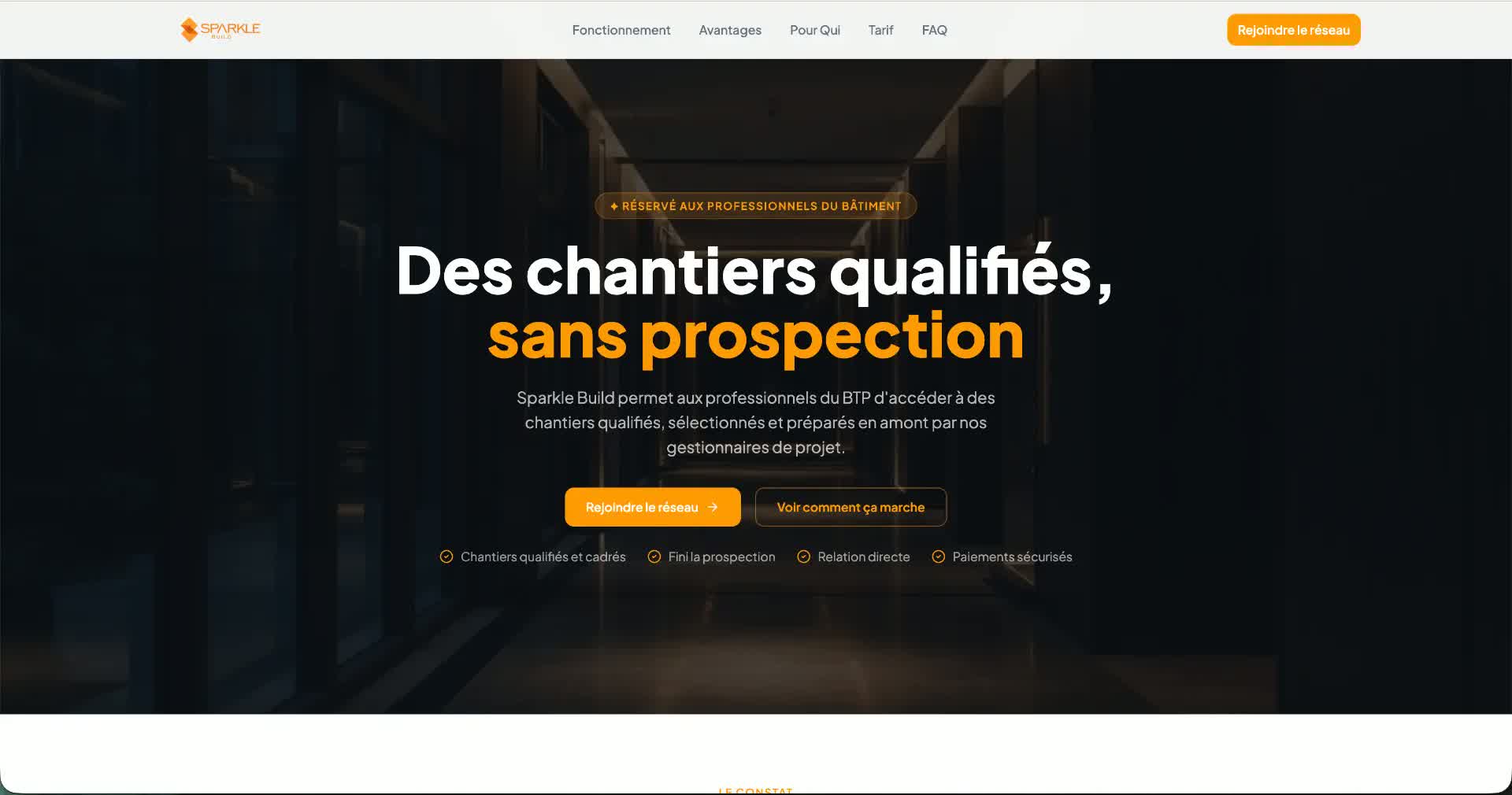 Sparkle Build — Site web
